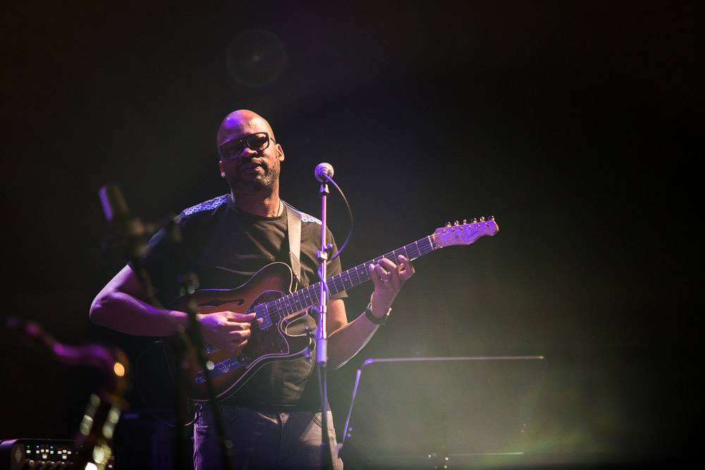 Guitarist Lionel Loueke playing with Lubos Soukup Quartet at Jazz Fest Brno 2017 | photo by Martin Zeman