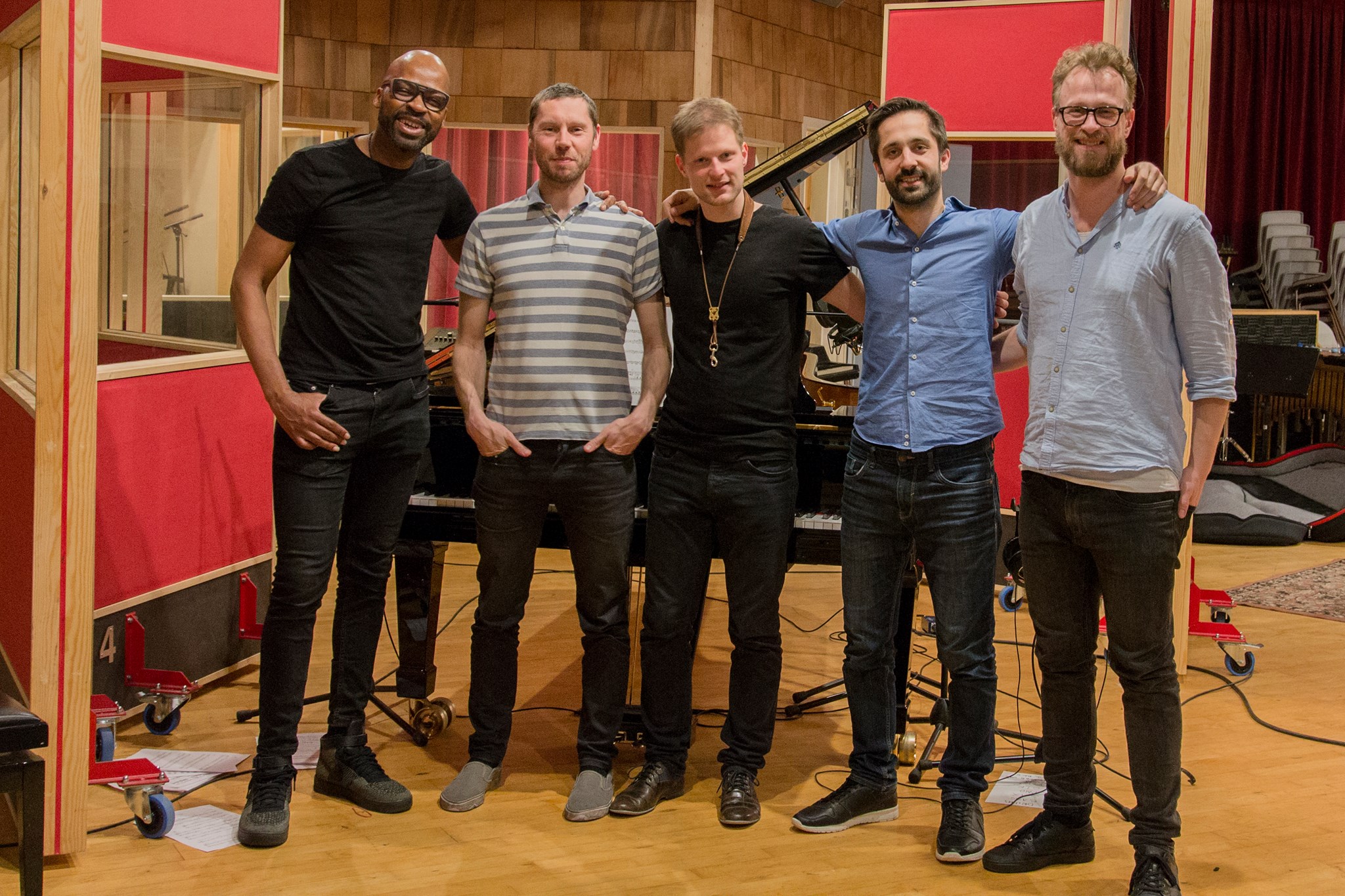 Lubos Soukup Quartet feat Lionel Loueke at the Village recording Studio in Copenhagen Denmark