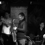 Points Quartet, Lubos Soukup, Oskar Torok, Petr Dvorsky, Tomas Hobzek - trumpet sax double bass drums, trubka saxofon kontrabas bici - modern jazz - Czech Getxo winners