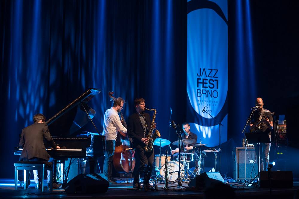 Lubos Soukup Quartet feat. guitartist Lionel Loueke playing at Jazz Fest Brno 2017 | photo by Martin Zeman